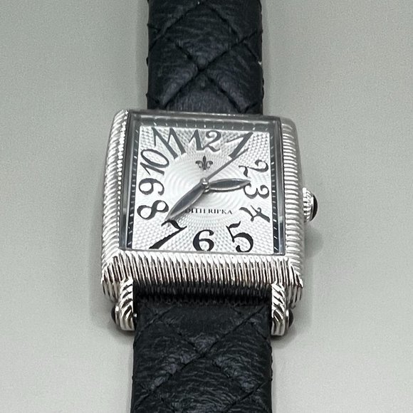 Judith Ripka Jewelry - Judith Ripka Genuine Leather Black Quilted Band.